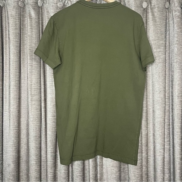 NWT American Eagle Olive Green Short Sleeve Henley T Shirt Size Small - Picture 7 of 11
